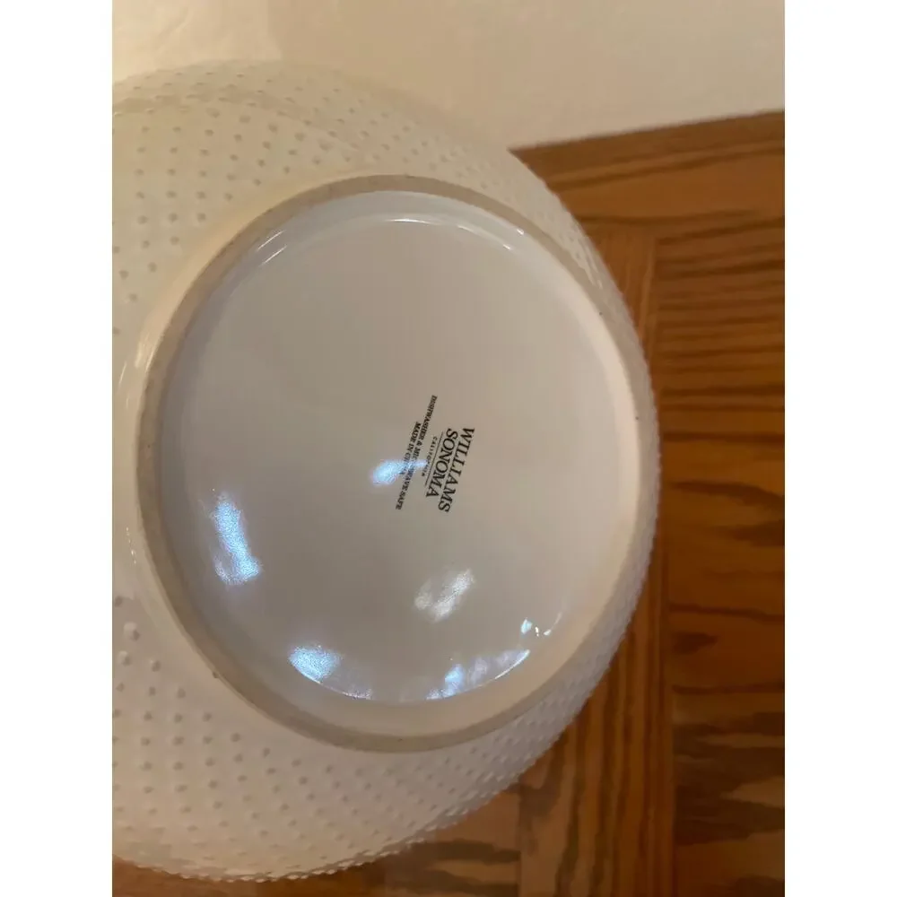 Williams Sonoma Swiss Dot Extra Large mixing bowl